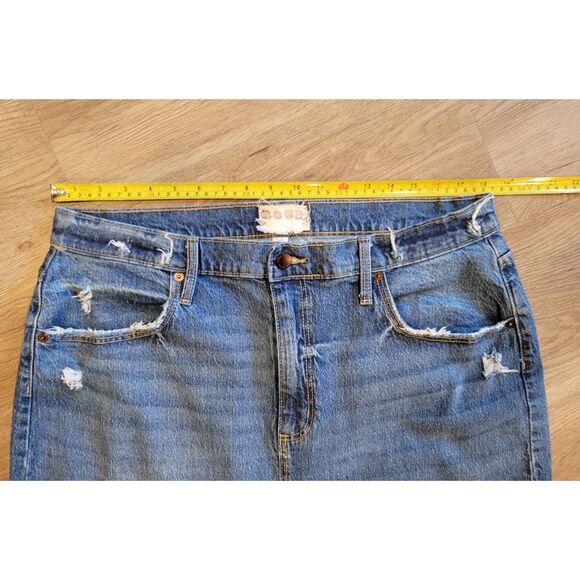 Ooak upcycled patchwork boho Hippie jean skirt size 16 xlg denim - Picture 5 of 12